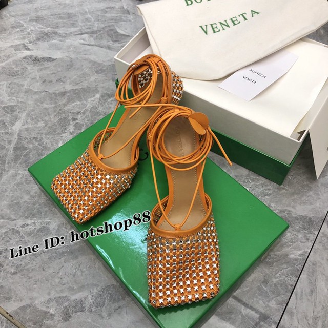 BOTTEGA VENETA高端時尚女鞋 寶緹嘉22春夏新款網紗高跟鞋 dx3526